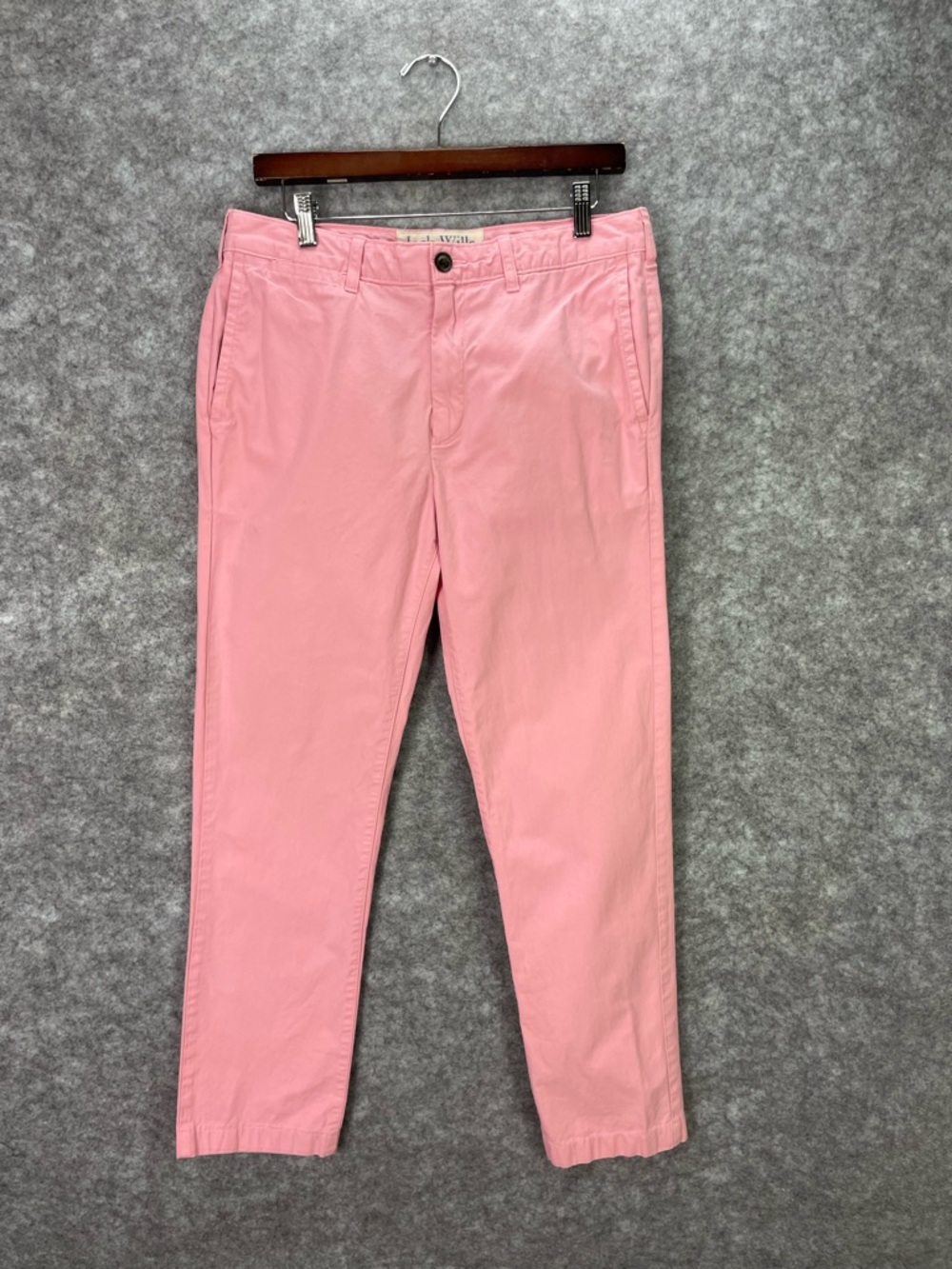 Jack Wills Pants Mens 32x28 Pink 100% Cotton Chino Flat Front Tapered Leg Casual